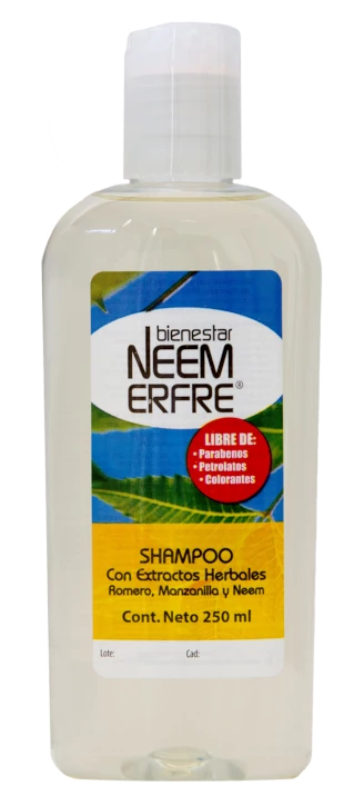 Shampoo de limpieza profunda de Romero Manzanilla Neem